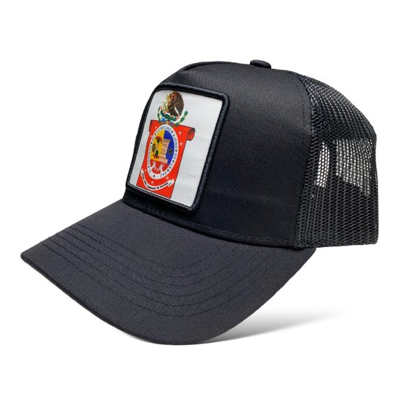 Gorra Bandera de Oaxaca México Bordada, Snapback, Negra, Visera Curva - Picture 2 of 10